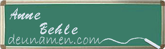 Anne Behle Visitenkarte